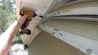 Installing Gable Vent screen [upl. by Box]