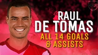 Raul De Tomas All 14 Goals amp Assists for Rayo Vallecano 201819 so far HD [upl. by Anamuj]