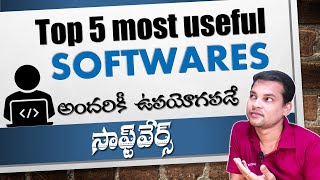 5 Most Useful Free Software for Computer in Telugu [upl. by Westfahl]