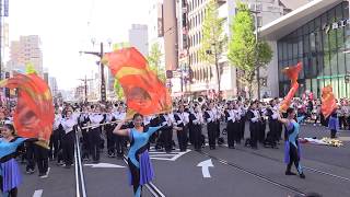 神村学園吹奏楽部 おはら祭 路上演奏 マーチングバンド 201811 [upl. by Eillen]