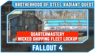 Fallout 4  Quartermastery Wicked Shipping Fleet Lockup Survival Difficulty [upl. by Ennaitak]