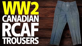 WW2 Canadian RCAF Working Dress Trousers Size 30  Vintage Military Uniforms  WWII Collectibles [upl. by Hyacinthe530]