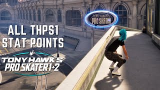 TONY HAWKS PRO SKATER 1  2 All THPS1 Stat Points [upl. by Esiuol]