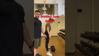 Dumbbell Sumo deadlift [upl. by Uolyram472]