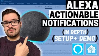 ALEXA ACTIONABLE NOTIFICATIONS Home Assistant  Alexa Skill [upl. by Ahsirhcal]