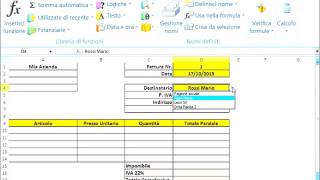 Gestione Magazzino Excel Fatture in Automatico [upl. by Ihculo]