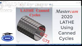 Mastercam Quick chips 2020  Lathe Canned cycles G71 [upl. by Aihsoem622]