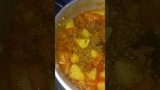 Sopa de Carne Moída Com Batatinha Linguiça de Frango Frita [upl. by Romeo]