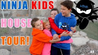 Ninja Kids tv House Tour First time ever [upl. by Janie]