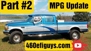 460 EFI Guys Throttle Body Kit Gas Mileage Improvement 1995 Ford F350 Big Block 5 Speed 4x4 Truck [upl. by Nami734]