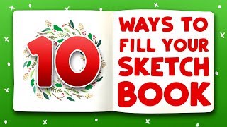 10 HOLIDAY DOODLES TO FILL YOUR SKETCHBOOK [upl. by Chico957]