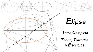 Elipse en Dibujo Técnico Teoría Trazado y Ejercicios Tema Completo [upl. by Yar663]