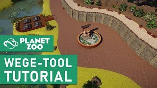 WEGE und PLÄTZE bauen  Planet Zoo Tutorial [upl. by Bobbe204]