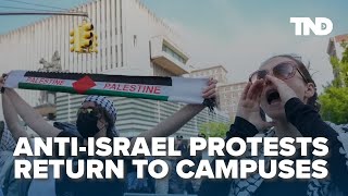 Columbia University antiIsrael protests start on first day of classes [upl. by Gonroff]