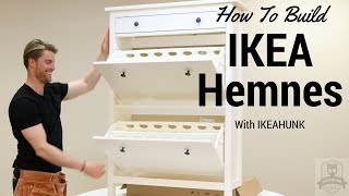 How to Assemble IKEA Hemnes Shoe Cabinet [upl. by Stovall]