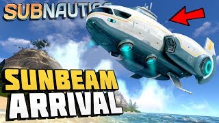 Subnautica  THE SUNBEAM ARRIVAL  Sunbeam Rescue Ship Event  Lets Play Subnautica Gameplay [upl. by Nowaj]