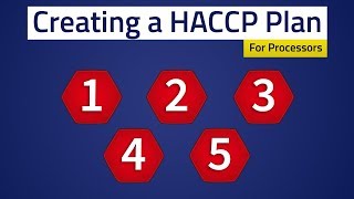 Food Safety  Creating a HACCP Plan [upl. by Ashton]