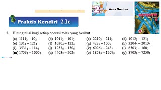 KSSM Matematik Tingkatan 4 Bab 2 praktis kendiri 2c no2 Asas Nombor chapter 2 form 4 buku teks [upl. by Cliffes]