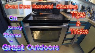 Oven Door Removal  Cleaning tips [upl. by Alben]