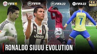 Ronaldo Siuuu Evolution In FIFA  15  23 [upl. by Scheer]