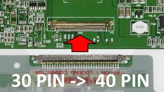 Подключаем матрицу 30 pin CCFL к 40 pin LED LVDS [upl. by Christophe]