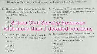 Civil Service Exam Reviewer Arithmetic Ability Questions from random post [upl. by Ised]