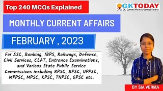 February 2023 Full Month Current Affairs  GK Today Monthly Current Affairs [upl. by Lindgren]