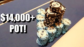 Big Poker Swings During Super Bowl in Las Vegas [upl. by Deedahs590]