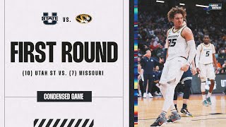 Missouri vs Utah State  First Round NCAA tournament extended highlights [upl. by Yraunaj899]