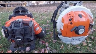 Stihl vs Echo Blower [upl. by Nelyt296]