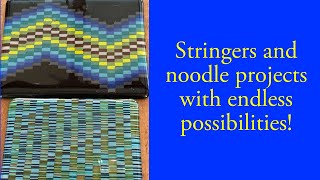 Glass fused stringer and noodle projects [upl. by Thurnau3]