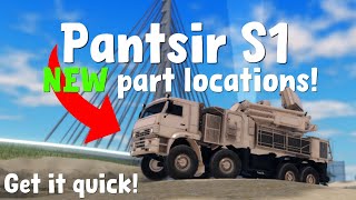 NEW amp UPDATED ALL 5 Pantsir S1 Part Locations in War Tycoon [upl. by Eilama]