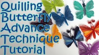 DIY How to Make Quilling Butterfly  New Technique  Tutorial [upl. by Trebloc470]