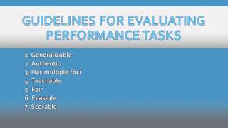 Creating Effective Performance Assessment [upl. by Carbone]