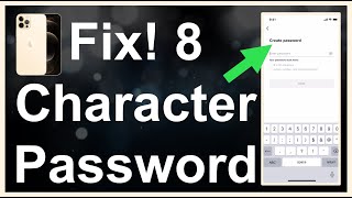 FIX Password Must Be At Least 8 Characters Long [upl. by Freya415]