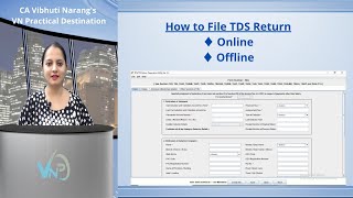 HOW TO FILE TDS RETURN ONLINE amp OFFLINE I PROCEDURE FOR FILING TDS RETURN [upl. by Nicodemus141]