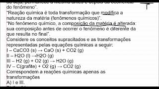 Fenômenos químicos e físicos  EsPCEx2020 [upl. by Miett932]