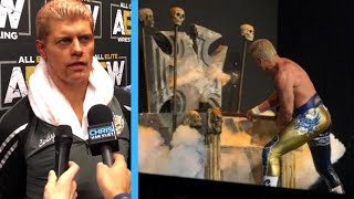 Cody Rhodes GETS HONEST About Throne Smashing Incident [upl. by Anitnauq]