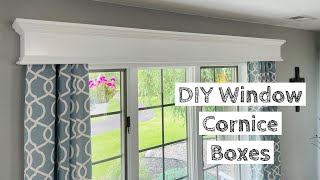 How to Build amp Install Window Cornice Boxes  Quick amp Easy Project [upl. by Nnaycnan]