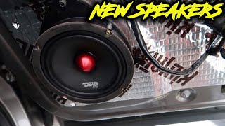 INSTALLING DS18 DOOR SPEAKERS ON MY SILVERADO [upl. by Pandich128]