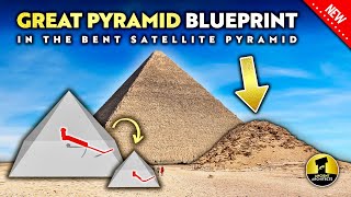 Great Pyramid Blueprint Hidden in Plain Sight The Bent Satellite Pyramid [upl. by Shandeigh517]