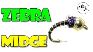 The BEST Fly Pattern to Start Tying Flies  Zebra Midge  Fly Tying Tutorial [upl. by Kelila41]