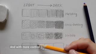 PENCIL  Basic Shading Techniques [upl. by Idnod239]