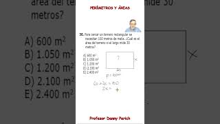 Perímetros y Áreas Ejercicio 30 [upl. by Akinaj]