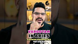 Ashwini Nakshatram First Pada Vargottama Planets [upl. by Frodi]