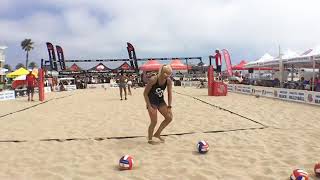 14U Final  AAU Beach Volleyball 2019  National Championships  Hermosa Beach [upl. by Etnomaj]