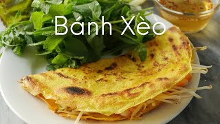 Banh Xeo  How to Make Savory Crispy Vietnamese Crepes [upl. by Yajeet]