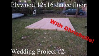 A Sturdy Homemade Plywood Modular Dance Floor for Our Wedding 💃🕺 [upl. by Eichman]