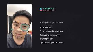 Spark AR Tutorial Create a basic filter export and publish it [upl. by Adla]