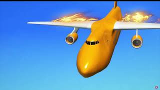 Saratov Airlines Flight 703  Crash Animation [upl. by Edlun]